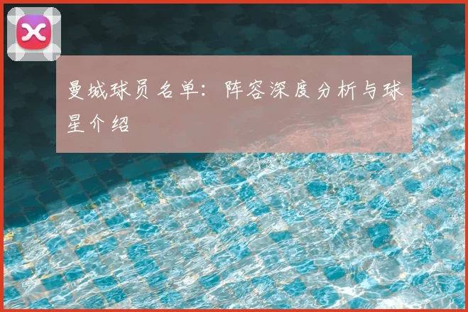 曼城球员名单：阵容深度分析与球星介绍